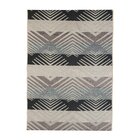 Tapete 1,40 X 2,00 Mélange São João Preto Cinza Mescla