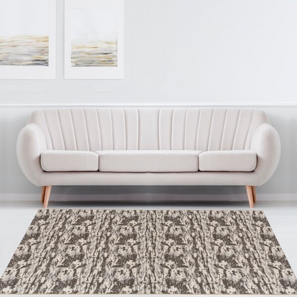 Tapete 1,40 X 2,00 Stone São João Preto/crú