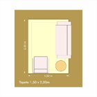 Tapete 1,50 X 2,00 Sintra Niazitex Des.003