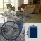 Tapete 1,50x2,00 Casen Mesclado Cinza Peludo Mega Promoção