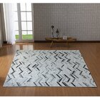 Tapete 100x140cm Caprioli Estampado Cinza