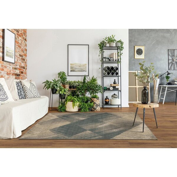 Tapete 150x200cm Capri Tapetes São Carlos Bege/verde