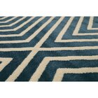 Tapete 150x200cm Lyre Supreme Tapetes São Carlos Chevron Blu