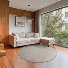 Tapete 190cm Redondo Relex N Tapetes São Carlos Gelo