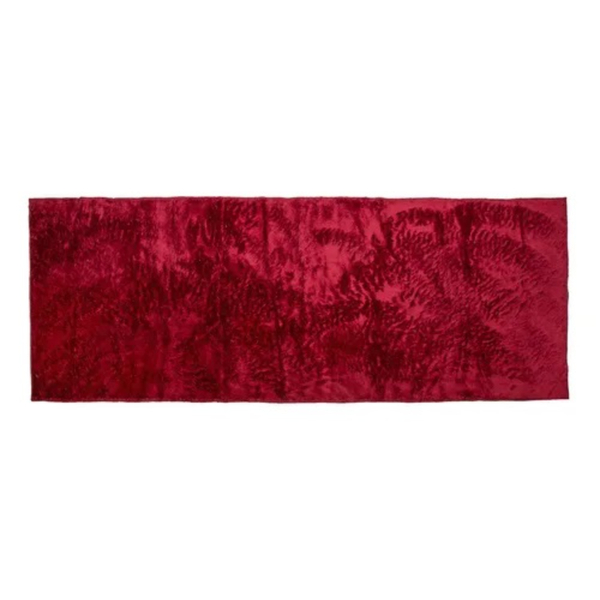 Tapete 2,00x0,60 Bordô Shaggy Decorativo Pelo Baixo 18mm B