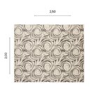 Tapete 2,50 X 2,00 Cinamon Rol São João Cinza/crú