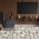 Tapete 2,50 X 2,00 Cinamon Rol São João Cinza/crú