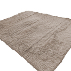 Tapete 200x140cm Sala Peludo Bege Casen