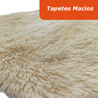 Tapete 200x240cm Sala Peludo Nude Casen