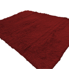 Tapete 200x240cm Sala Peludo Vermelho Casen