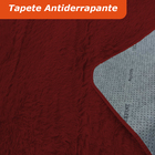Tapete 200x240cm Sala Peludo Vermelho Casen