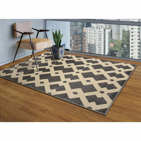 Tapete 200x250cm Lyre Supreme Tapetes São Carlos Key Carbon