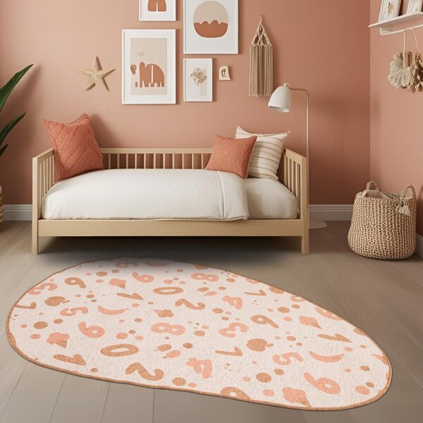 Tapete 250x200cm Antiderrapante Infantil São João Laranja/beg