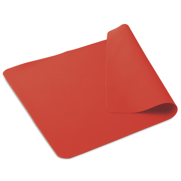 Tapete 40x30cm De Silicone Hercules Para Pia Vermelho