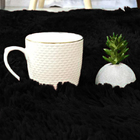 Tapete  140x100cm Preto  Para Sala  Macio - Casu