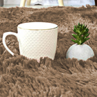 Tapete  300x200cm Bege Para Sala  Macio - Casu