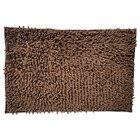 Tapete  Antiderrapante Bolinha Microfibra 40x60 Marrom