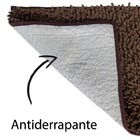 Tapete  Antiderrapante Bolinha Microfibra 40x60 Marrom