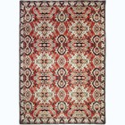 Tapete  Antiderrapante Retangular Desenhado Persa Red Dna Home