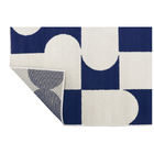 Tapete Abstrato Athos  Azul 1,00X1,50m Tapetes São Carlos