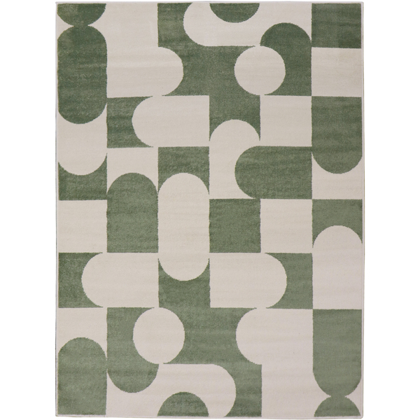 Tapete Abstrato Athos  Verde 2,00X2,50m Tapetes São Carlos