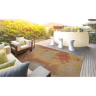 Tapete Abstrato Retangular Cerrado Multicolorido Áreas Internas e Externas 2,00X2,50m Tapetes São Carlos