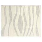 Tapete Abstrato Retangular Curvas Ambar Áreas Internas Prata 2,00X2,50m