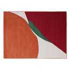 Tapete Abstrato Retangular Movi Diagonal Áreas Internas Colorido 1,50X2,00m