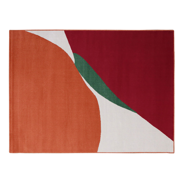 Tapete Abstrato Retangular Movi Diagonal Áreas Internas Colorido 1,50X2,00m