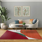 Tapete Abstrato Retangular Movi Diagonal Áreas Internas Colorido 1,50X2,00m