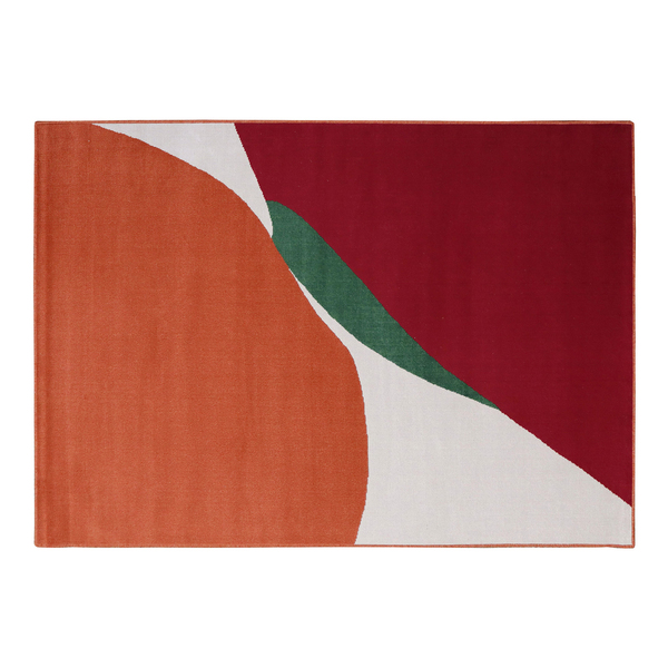 Tapete Abstrato Retangular Movi Diagonal Áreas Internas Colorido 2,50X3,50m