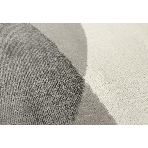 Tapete Abstrato Organic Cinza 1,50x2,00m Tapetes São Carlos