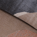 Tapete Abstrato Retangular Organic Fsh Polipropileno Bege e Cinza Interno 2x2,5m Tapetes São Carlos