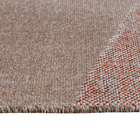 Tapete Abstrato Retangular Organic Fsh Polipropileno Bege e Cinza Interno 2x2,5m Tapetes São Carlos