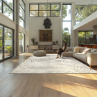 Tapete Abstrato Polipropileno Bege 2,50x3,50cm Tapetes São Carlos