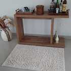 Tapete Algodão Par Sala/quarto   - 0,60 X 0,90 - Cor Cru  Pel