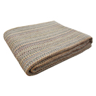 Tapete Algodão Tear Artesanal 1,5 X 3,0m Arco Íris Cru/cores