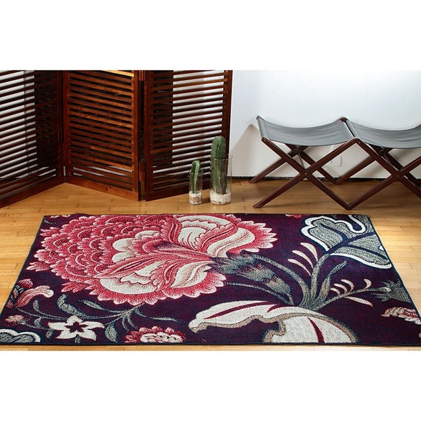 Tapete Andino A96 1.00x1.50 - Lancer - Marinho