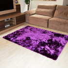 Tapete Anna Retangular Shaggy 150x200 Cm Roxo
