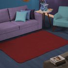 Tapete Antiderrapante 300x200cm Peludo Macio Vermelho Casen