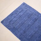 Tapete Antiderrapante Brisa 50x70cm 100% Algodão  Azul Marinho