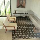 Tapete Antiderrapante Geométrico - Sala  Quarto 2 00 X 2 40m