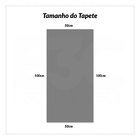Tapete Antiderrapante Para Quarto Vermelho Peludo 1m x 50cm.