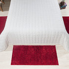 Tapete Antiderrapante Para Quarto Vermelho Peludo 1m x 50cm.