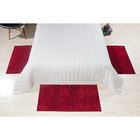 Tapete Antiderrapante Para Quarto Vermelho Peludo 1m x 50cm.