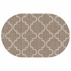 Tapete Antiderrapante Tropical 43cm X 65cm Árabe Bege Kapazi