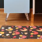 Tapete Antiderrapante Tropical 43cm X 65cm Galinhas Black 2.0