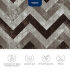 Tapete Antiderrapante Tropical 43cm X 65cm Zigzag Mármore Mar