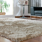 Tapete Apolo Peludo E Liso Casa Dona 150cmx200cm Bege