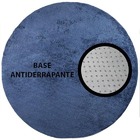 Tapete Apolo Redondo Pelo Baixo 1,5m - Diversas Cores  Azul